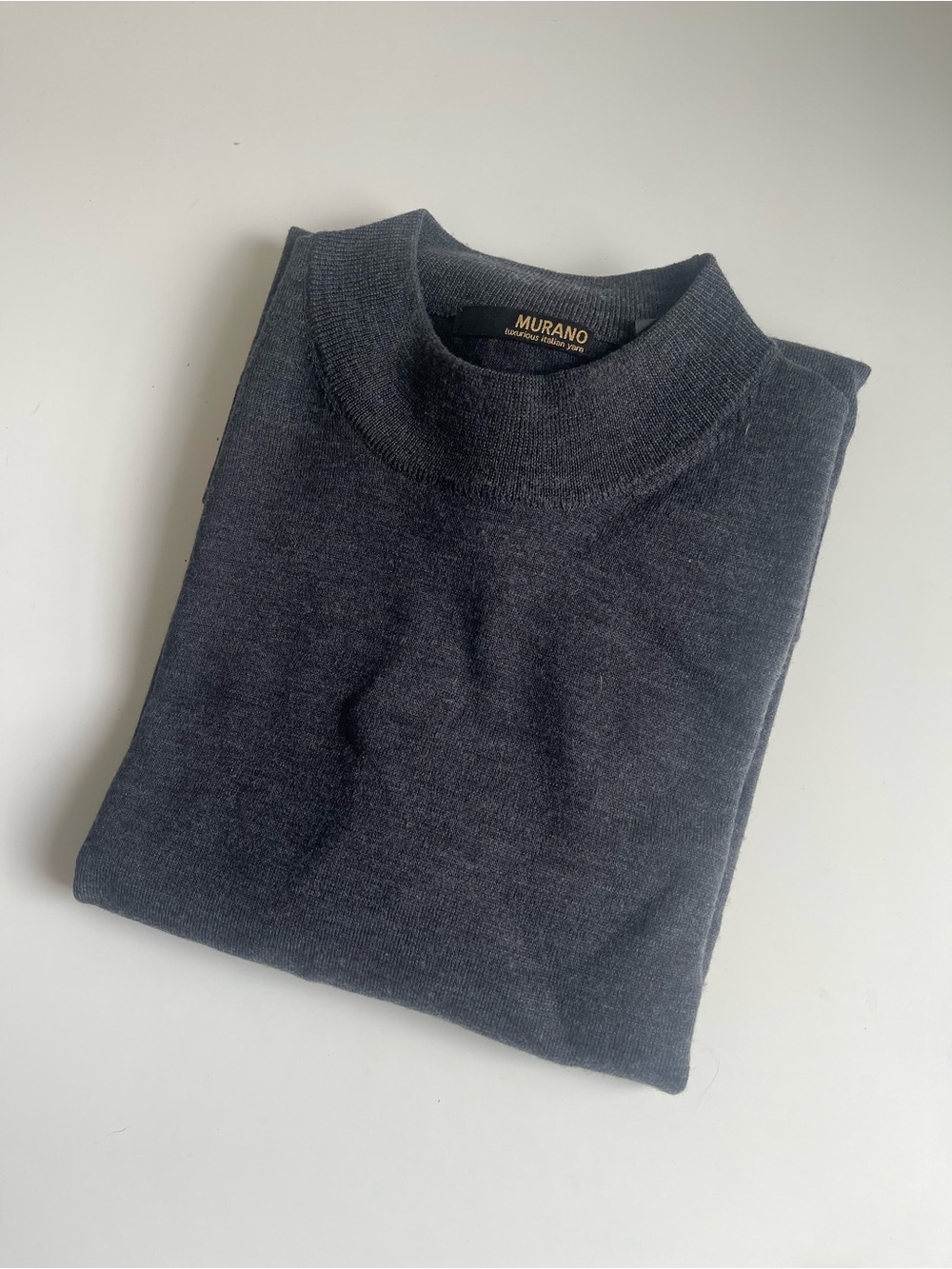 Murano Men's Dark Charcoal Crewneck Sweater